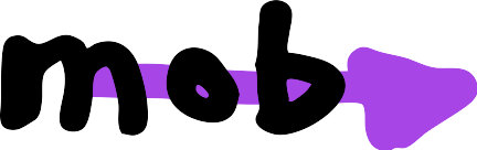The mob.sh pair and mob programming tool's logo.