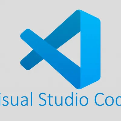 Microsoft Visual Studio Code logo.